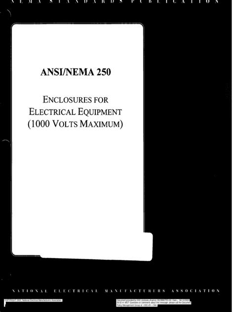 nema 250 1997 enclosures for electrical equipment 1000 volts maximum|nema enclosure types pdf.